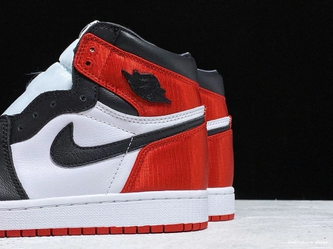 Cheap Air Black Satin Jordan CD0461-016 High Retro 1 Toe 0812
